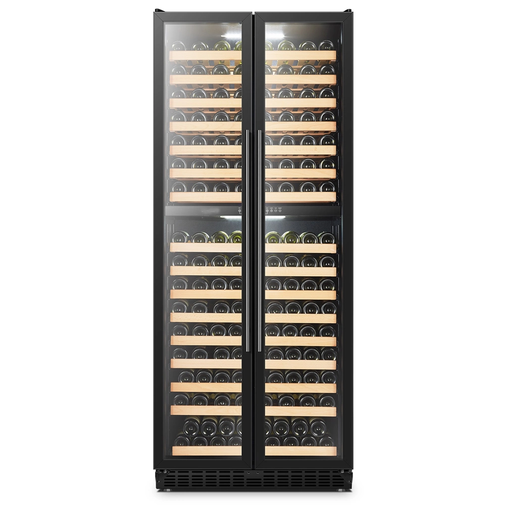 Large Double Doors Dual Zone Wine Fridge